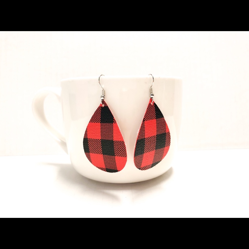 Buffalo plaid earrings